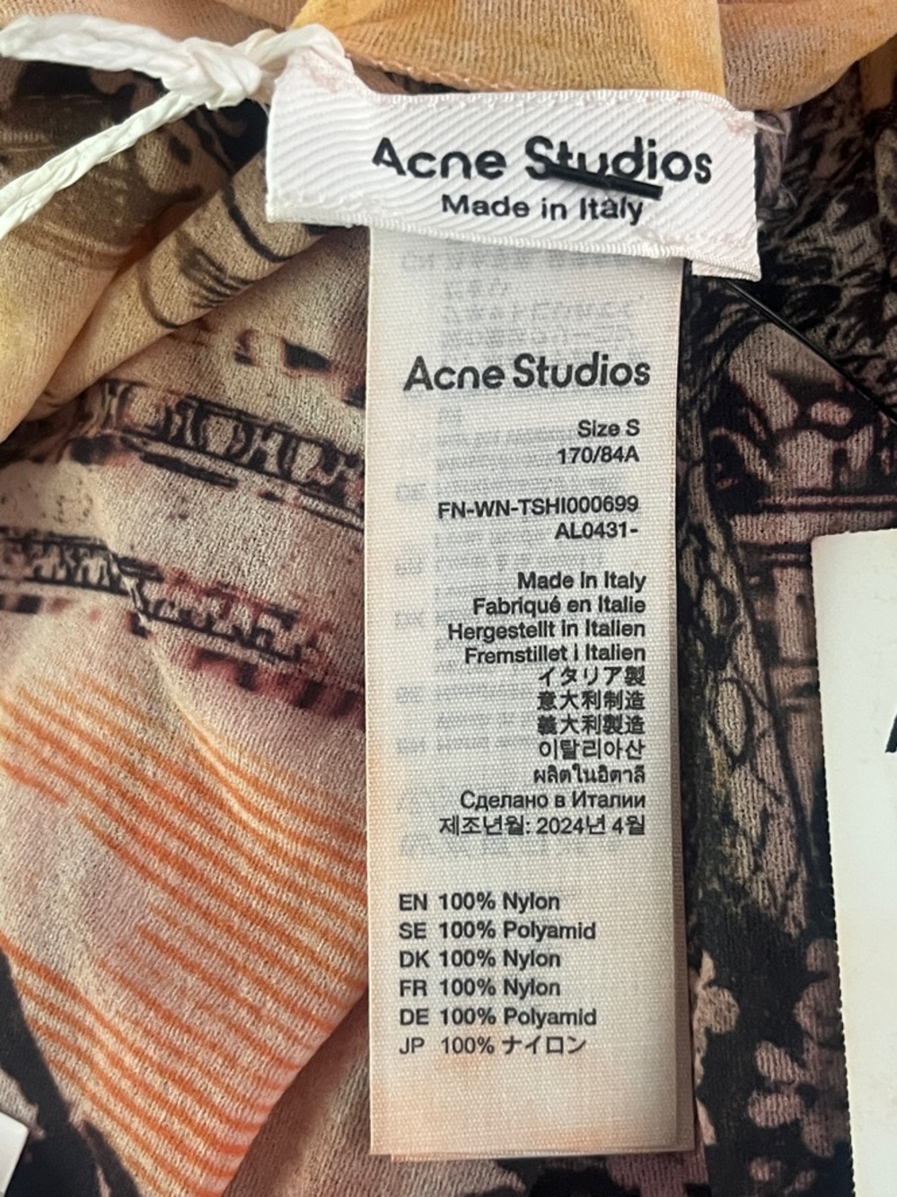 Acne Studios Denise Moto Frame Semi Sheer Top - Picture 10 of 17